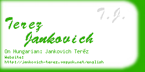 terez jankovich business card